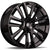 Alu kola Carbonado Knockout 8x19 5x108 ET42 67.1 Black Glossy