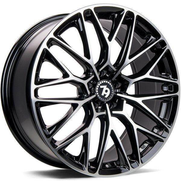 Alu kola seventy9 SV-P 8.5x19 5x112 ET30 66.5 Black Front Polished | Wheelsup.cz