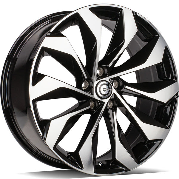Alu kola Carbonado Phantom 8x19 5x112 ET43 57.1 Black Front Polished | Wheelsup.cz