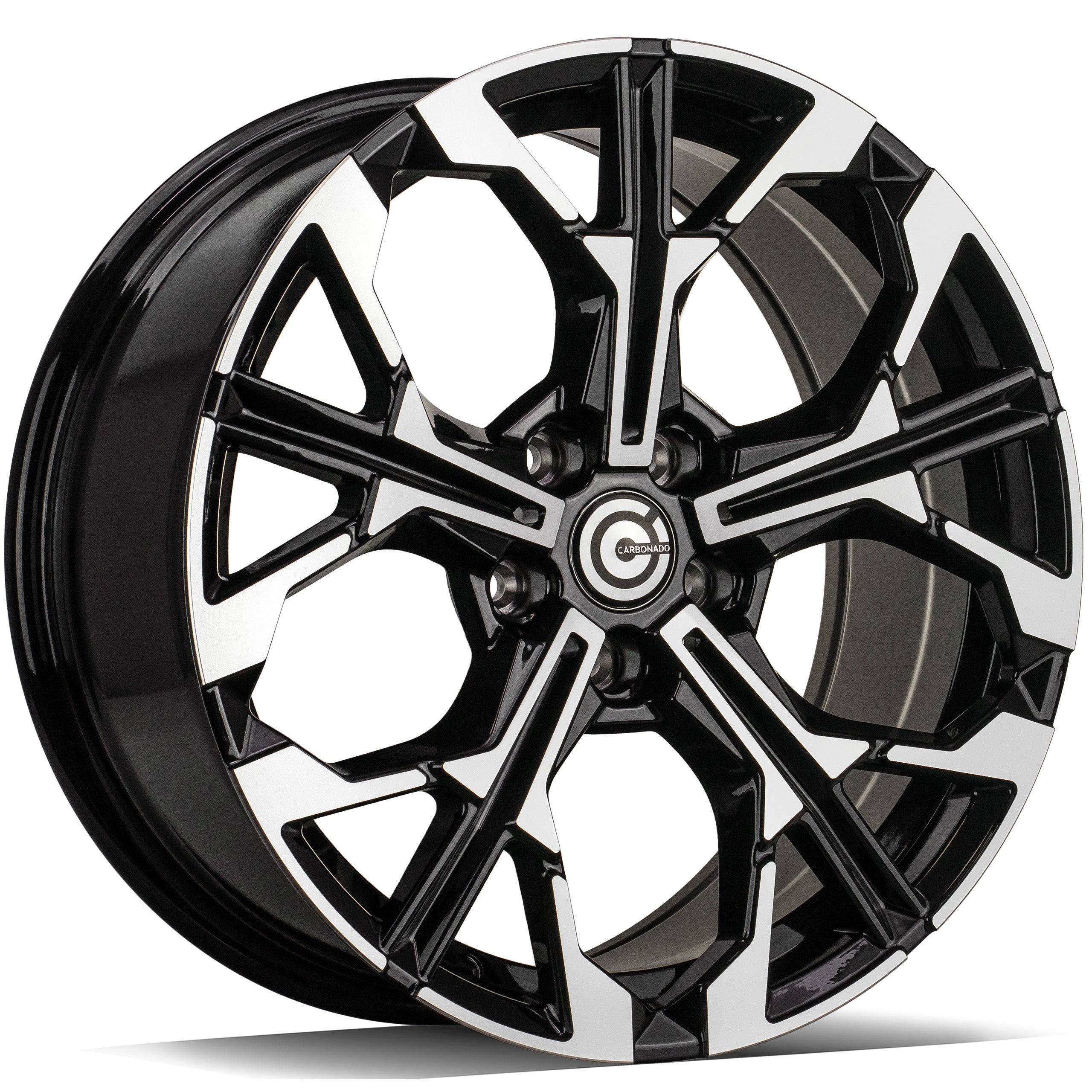 Alu kola Carbonado RUNNER 8x19 5x112 ET27 66.6 Black Front Polished | Wheelsup.cz