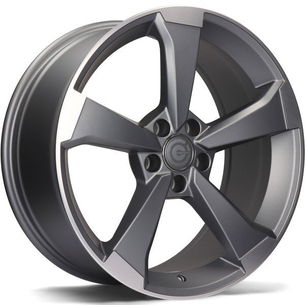 Alu kola Carbonado Twister 8.5x19 5x112 ET30 66.5 Matt Anthracite Front Polished | Wheelsup.cz
