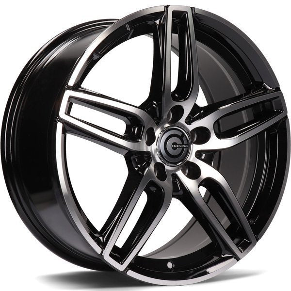 Alu kola Carbonado Way 9x19 5x112 ET45 66.5 Black Front Polished | Wheelsup.cz