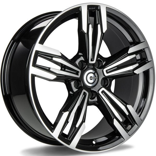 Alu kola Carbonado Dynamite 9.5x19 5x120 ET38 72.6 Black Front Polished | Wheelsup.cz