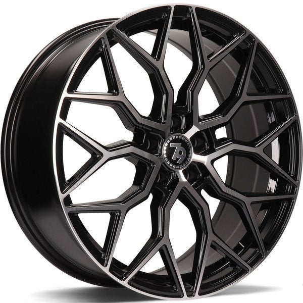 Alu kola seventy9 SV-K 8x20 5x112 ET30 66.5 Black Front Polished | Wheelsup.cz