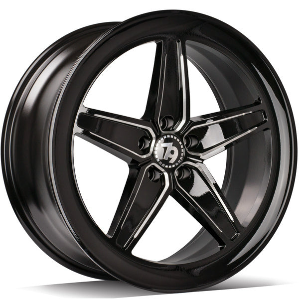 Alu kola seventy9 SV-Y 9x20 5x112 ET35 66.6 Black Glossy Edges Polished | Wheelsup.cz