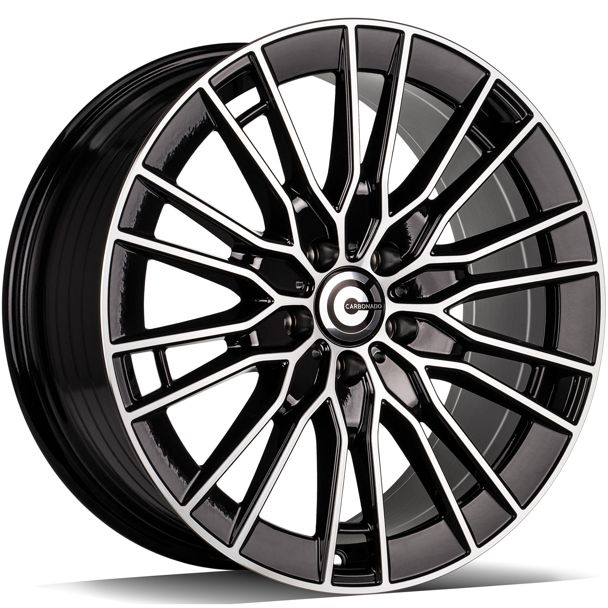 Alu kola Carbonado Brawl 9.5x20 5x112 ET45 66.6 Black Front Polished | Wheelsup.cz