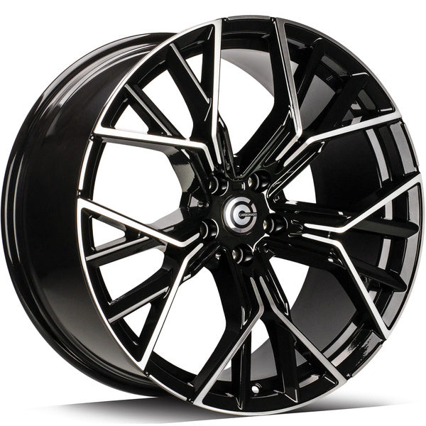 Alu kola Carbonado Fast 9.5x20 5x112 ET35 66.6 Black Front Polished | Wheelsup.cz