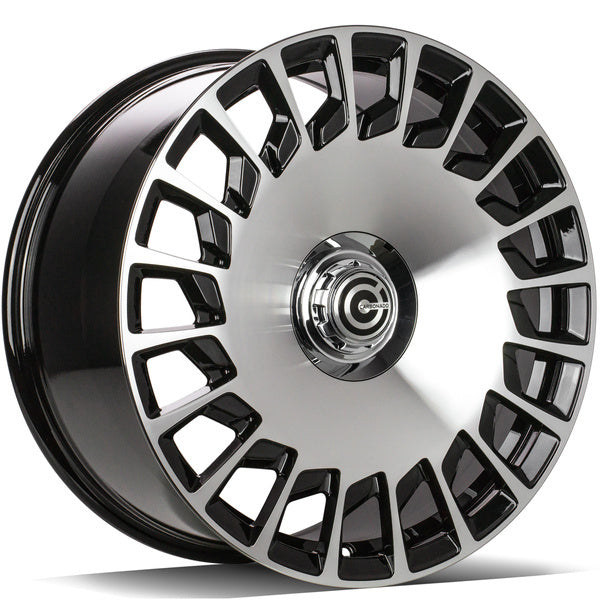 Alu kola Carbonado Rebellion 9.5x20 5x112 ET45 66.5 Black Front Polished | Wheelsup.cz