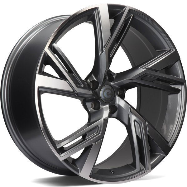 Alu kola Carbonado Rich 9x20 5x112 ET30 66.5 Anthracite Front Polished | Wheelsup.cz