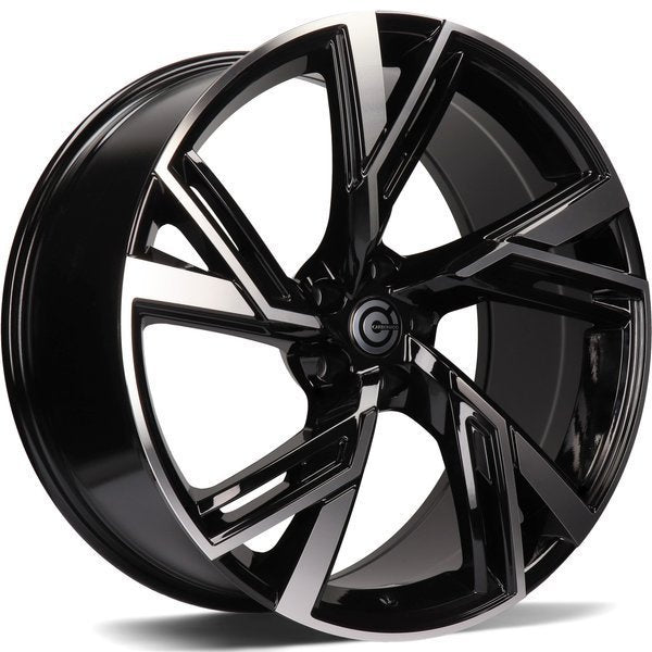 Alu kola Carbonado Rich 9x20 5x112 ET30 66.5 Black Front Polished | Wheelsup.cz