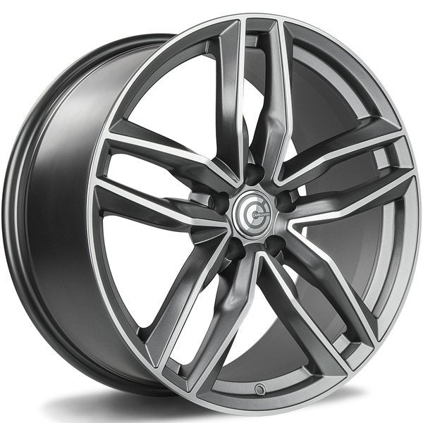 Alu kola Carbonado Style 9x20 5x112 ET35 66.5 Matt Anthracite Front Polished | Wheelsup.cz