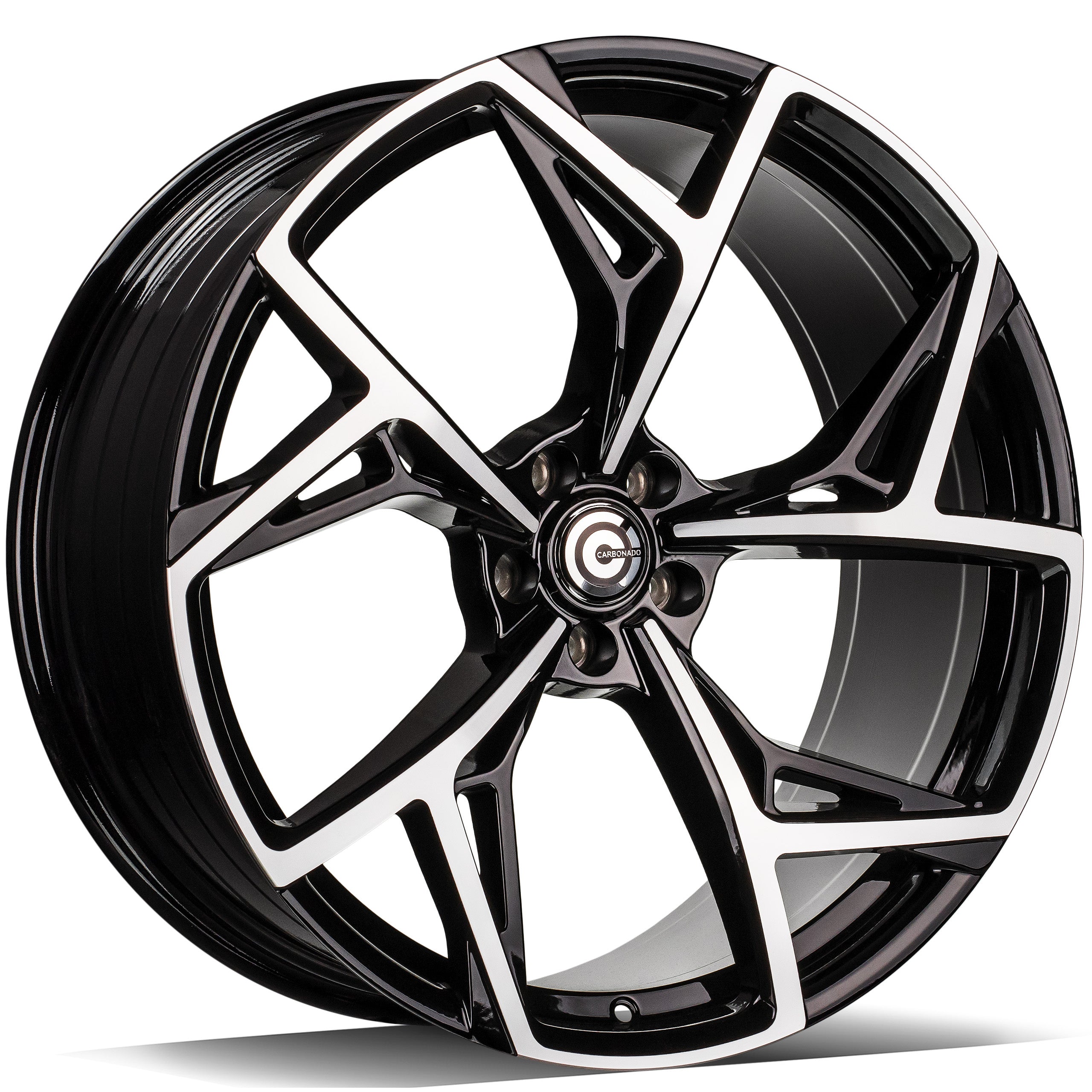 Alu kola Carbonado Blaster 9x21 5x112 ET25 66.45 Black Front Polished | Wheelsup.cz
