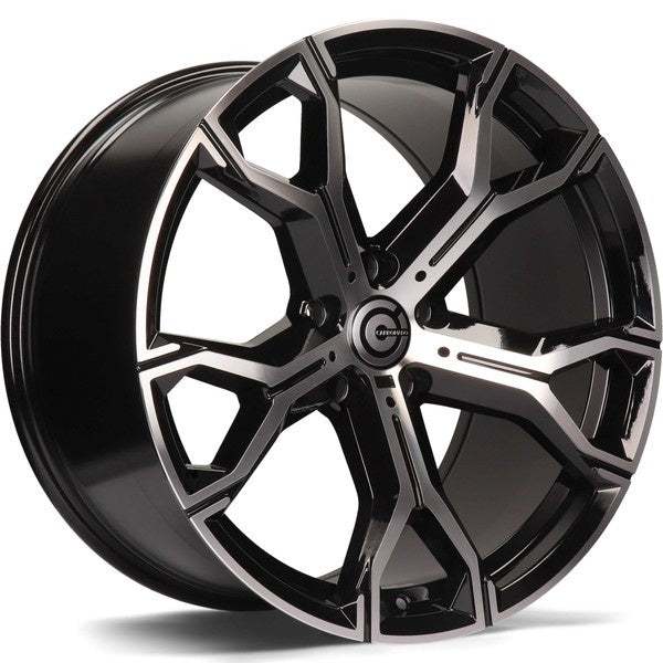 Alu kola Carbonado Ring 10.5x21 5x112 ET43 66.5 Black Front Polished | Wheelsup.cz