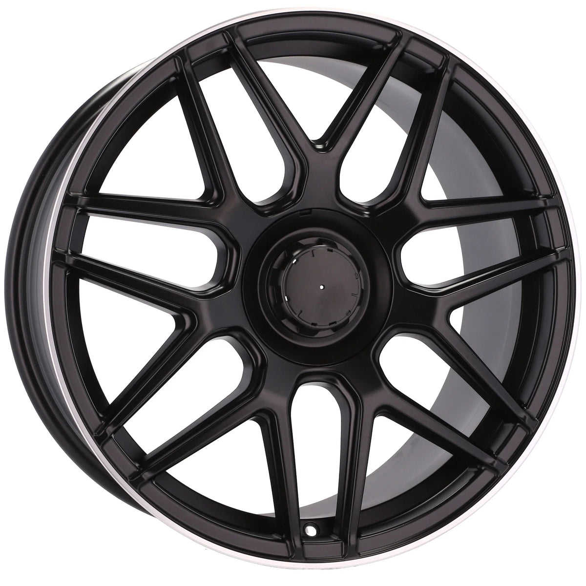 Alu kola pro Mercedes B5318 9x20 5x112 ET44 Black Half Matt & Polished Lip – detail 2