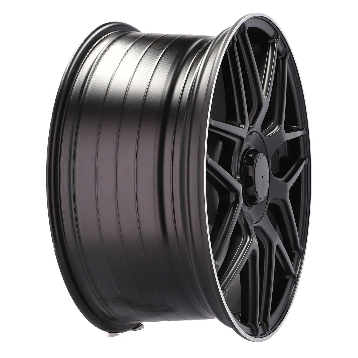Alu kola pro Mercedes B5318 9x20 5x112 ET44 Black Half Matt & Polished Lip – detail 4