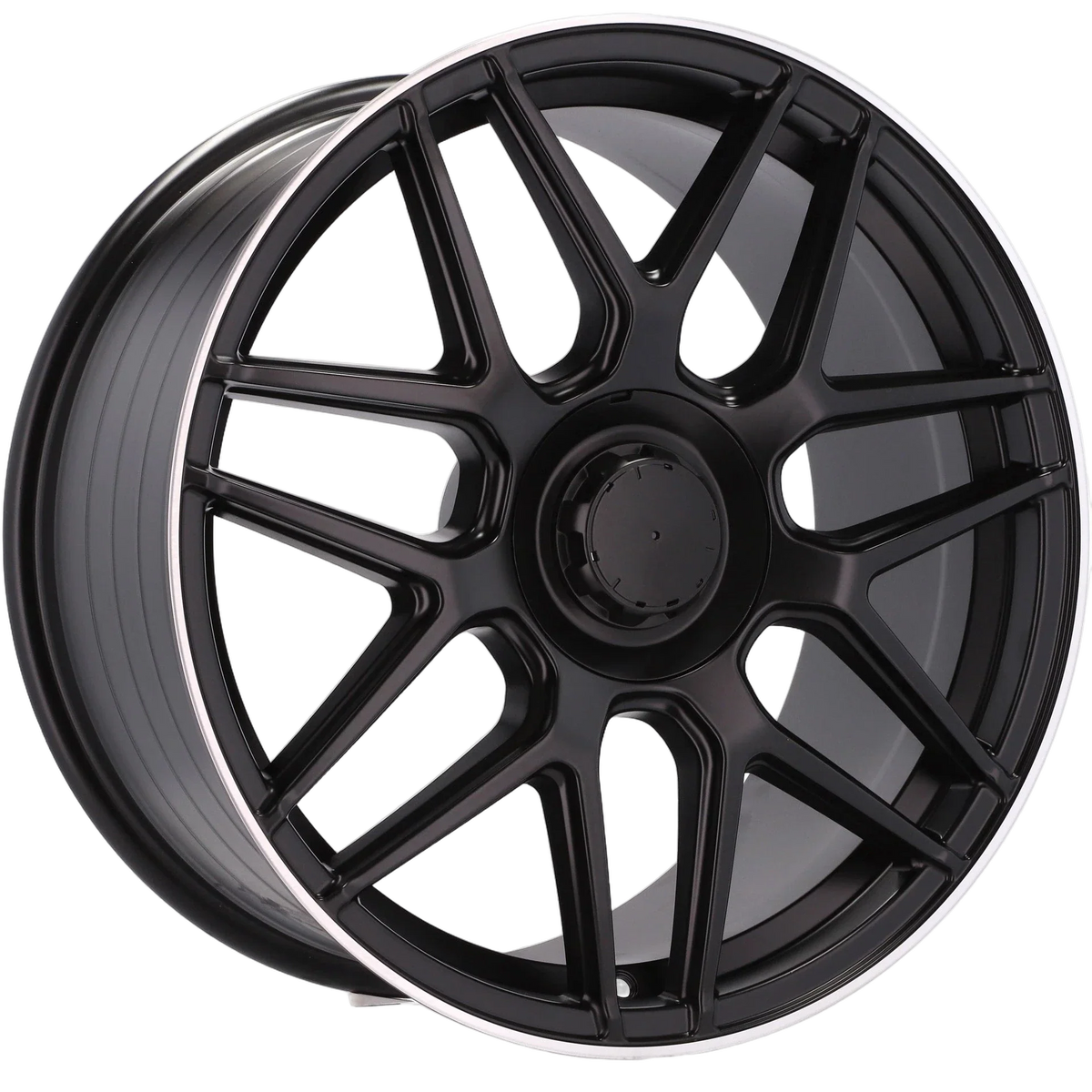 Alu kola pro Mercedes B5318 9x20 5x112 ET57 Black Half Matt & Polished Lip