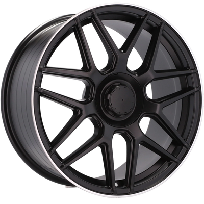 Alu kola pro Mercedes B5318 9x20 5x112 ET57 Black Half Matt & Polished Lip