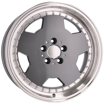 Alu kola pro Mercedes B5852 8x18 5x112 ET35 66.6 šedá – detail 1