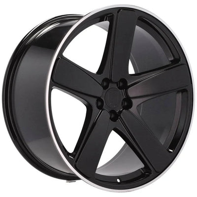 Alu kola pro Porsche FE023 9x21 5x112 ET26 66.6 Black & Polished Lip – detail 4