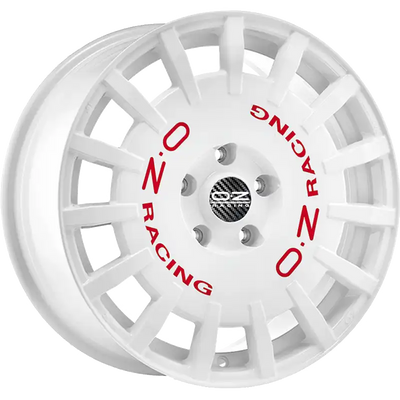 Alu kola OZ RALLY RACING 8x17 4x100 ET35 Race White Red Lettering | Wheelsup.cz