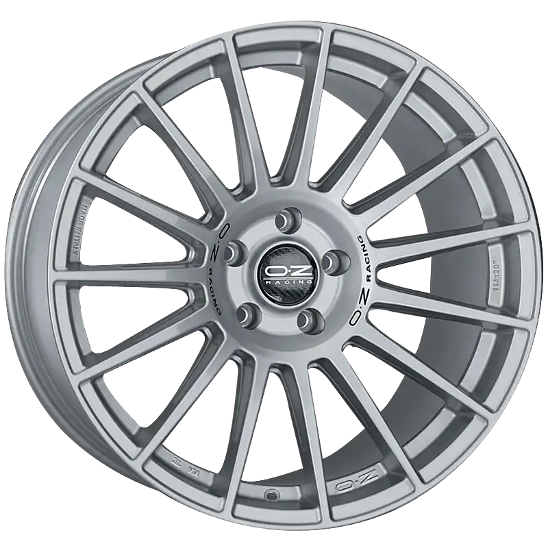 Alu kola OZ SUPERTURISMO DAKAR 10.5x21 5x120 ET40 Matt Race Silver Black Lettering