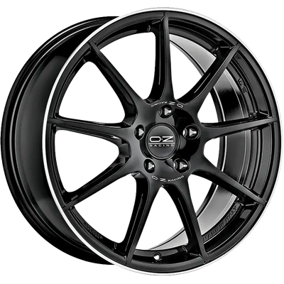 Alu kola OZ VELOCE GT 7.5x17 5x112 ET35 Gloss Black+Diamond Lip+Silver Lettering | Wheelsup.cz