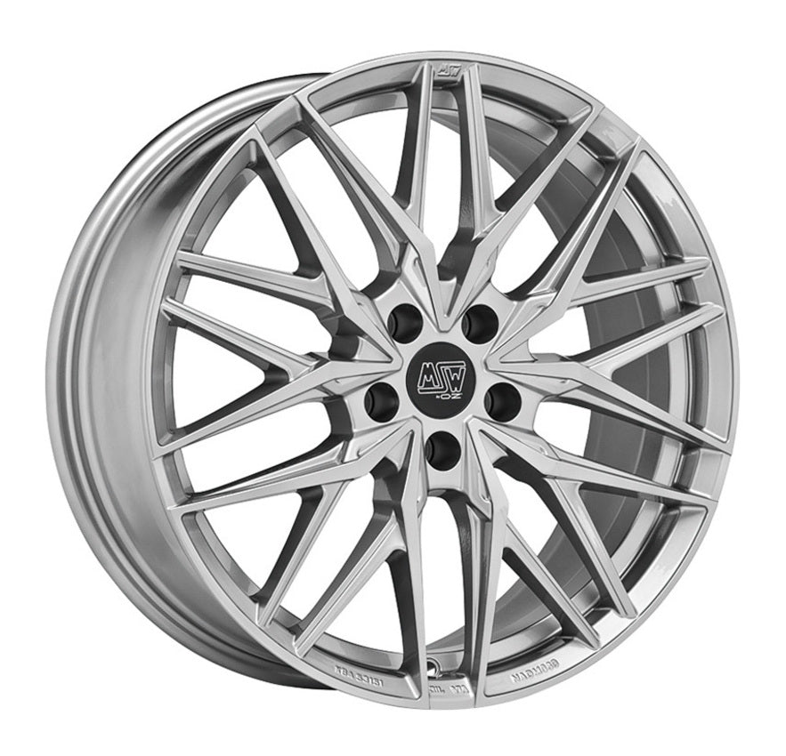 Alu kola MSW 50 8x19 5x112 ET45 Hyper Silver (Hb) | Wheelsup.cz