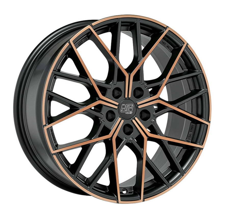 Alu kola MSW 74 8x19 5x112 ET35 Matt Black Copper Fp