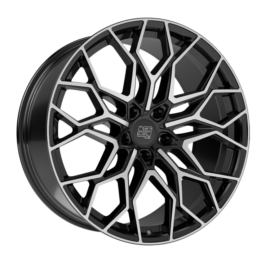 Alu kola MSW 51 11.5x22 5x130 ET22 Gloss Black Full Polished | Wheelsup.cz