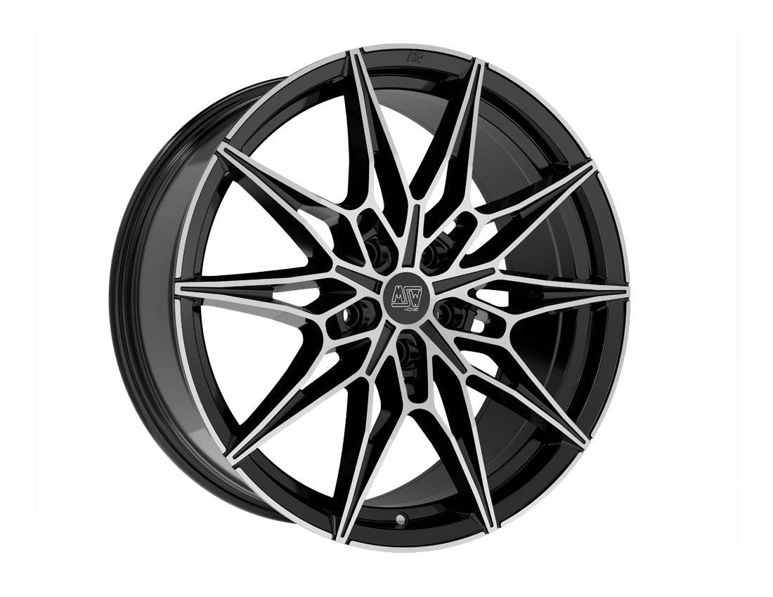 Alu kola MSW 75 8x20 5x112 ET50 Gloss Black Full Polished | Wheelsup.cz