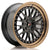 Alu kola Japan Racing JR10 16x7 ET30 4x100/108 Matt Black w/Bronze Lip