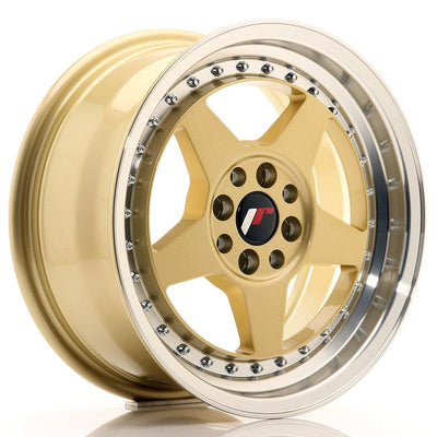 Alu kola Japan Racing JR6 15x7 ET25 4x100/108 Gold w/Machined Lip WheelsUp