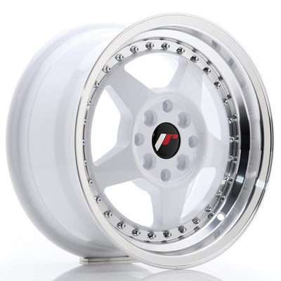 Alu kola Japan Racing JR6 15x7 ET25 4x100/108 White w/Machined Lip WheelsUp