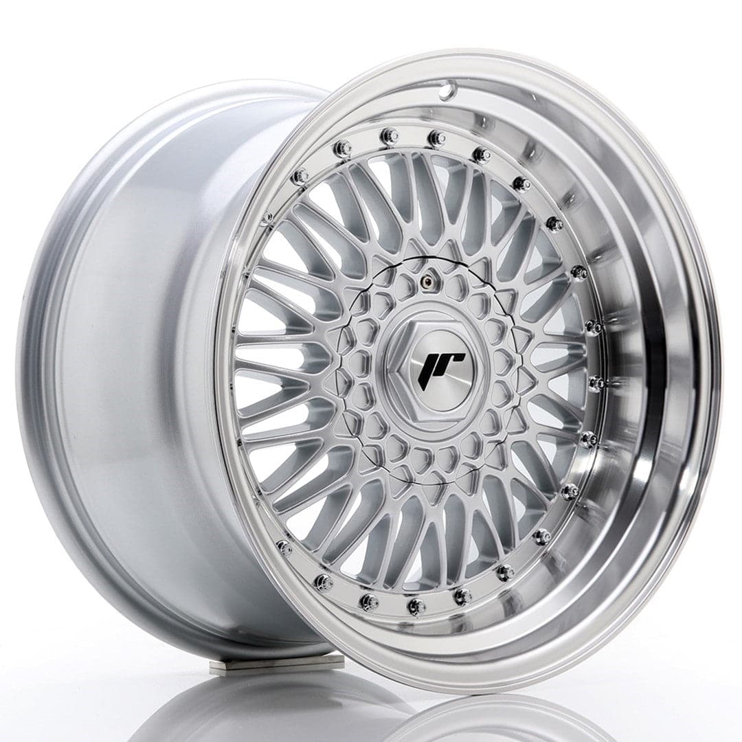 Alu kola Japan Racing JR9 17x10 ET20 5x112/120 Silver w/Machined Lip+Silver Rivets WheelsUp