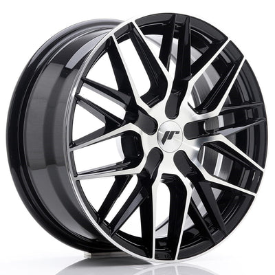 Alu kola Japan Racing JR28 17x8 ET25-40 BLANK Gloss Black Machined Face WheelsUp