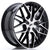 Alu kola Japan Racing JR28 17x7 ET20-45 BLANK Gloss Black Machined Face