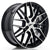 Alu kola Japan Racing JR28 17x7 ET35 5x100 Gloss Black Machined Face