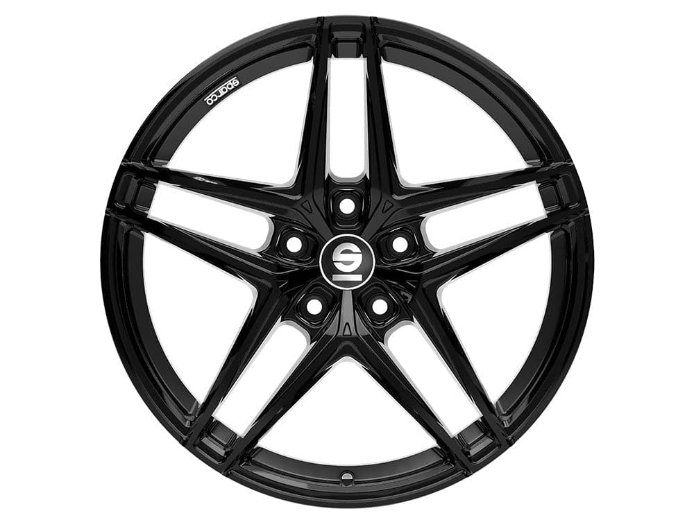 SPARCO RECORD 7,5x17 5x100 ET35 63,3 Gloss Black - Wheelsup.cz