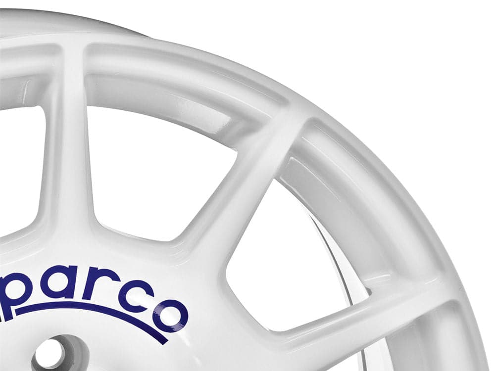 SPARCO TERRA 7x16 4x100 ET30 63,3 White + Blue Lettering - Wheelsup.cz