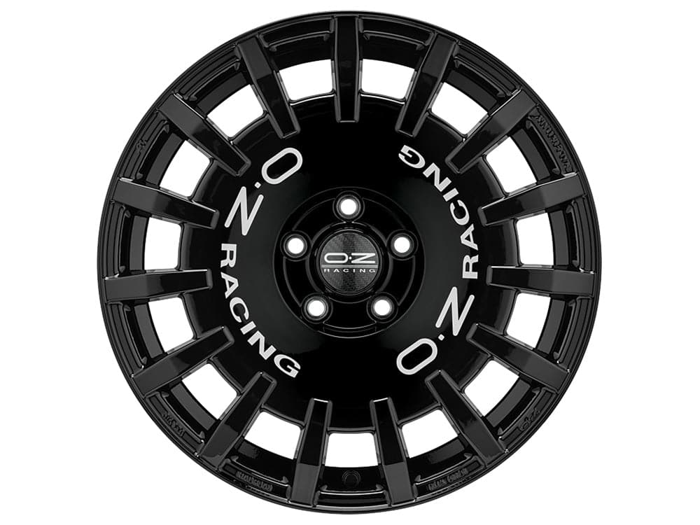 Alu kola OZ RALLY RACING 7x17 4x108 ET40 75 Gloss Black + Silver Lettering WheelsUp