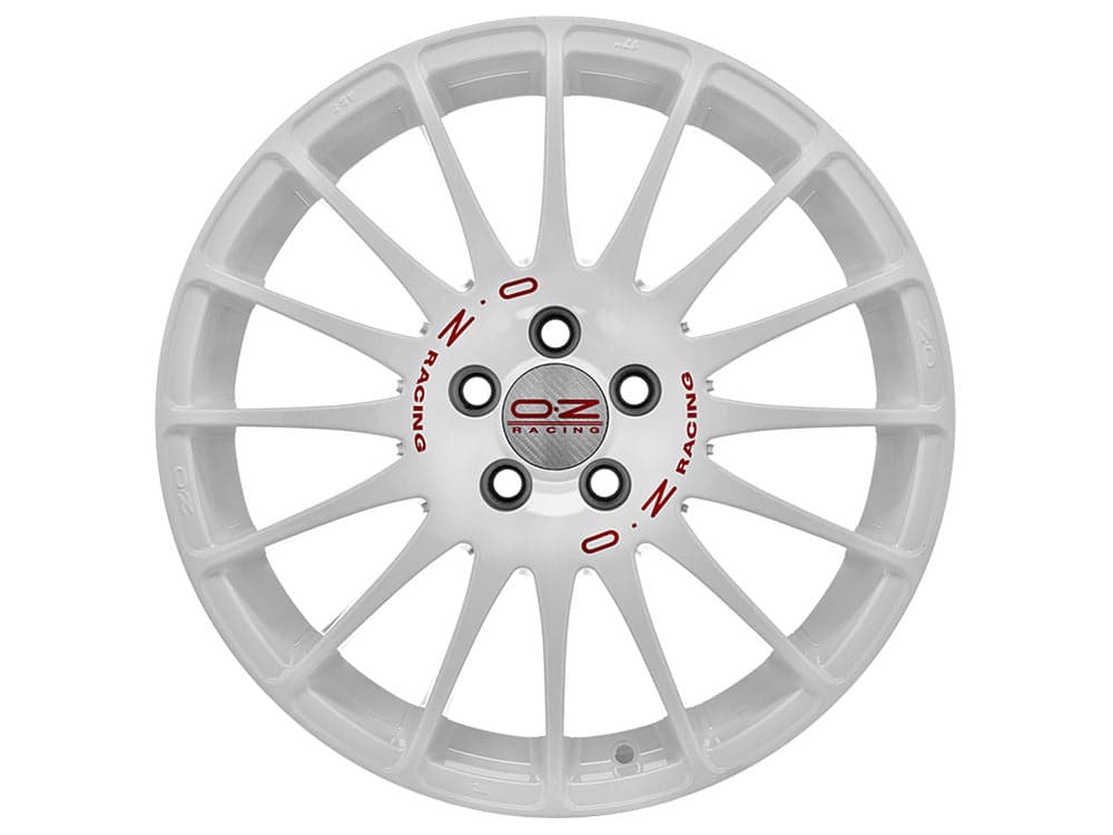 Alu kola OZ SUPERTURISMO WRC 6x14 4x108 ET15 65,06 Weiss Lackiert + Rote Schrift WheelsUp