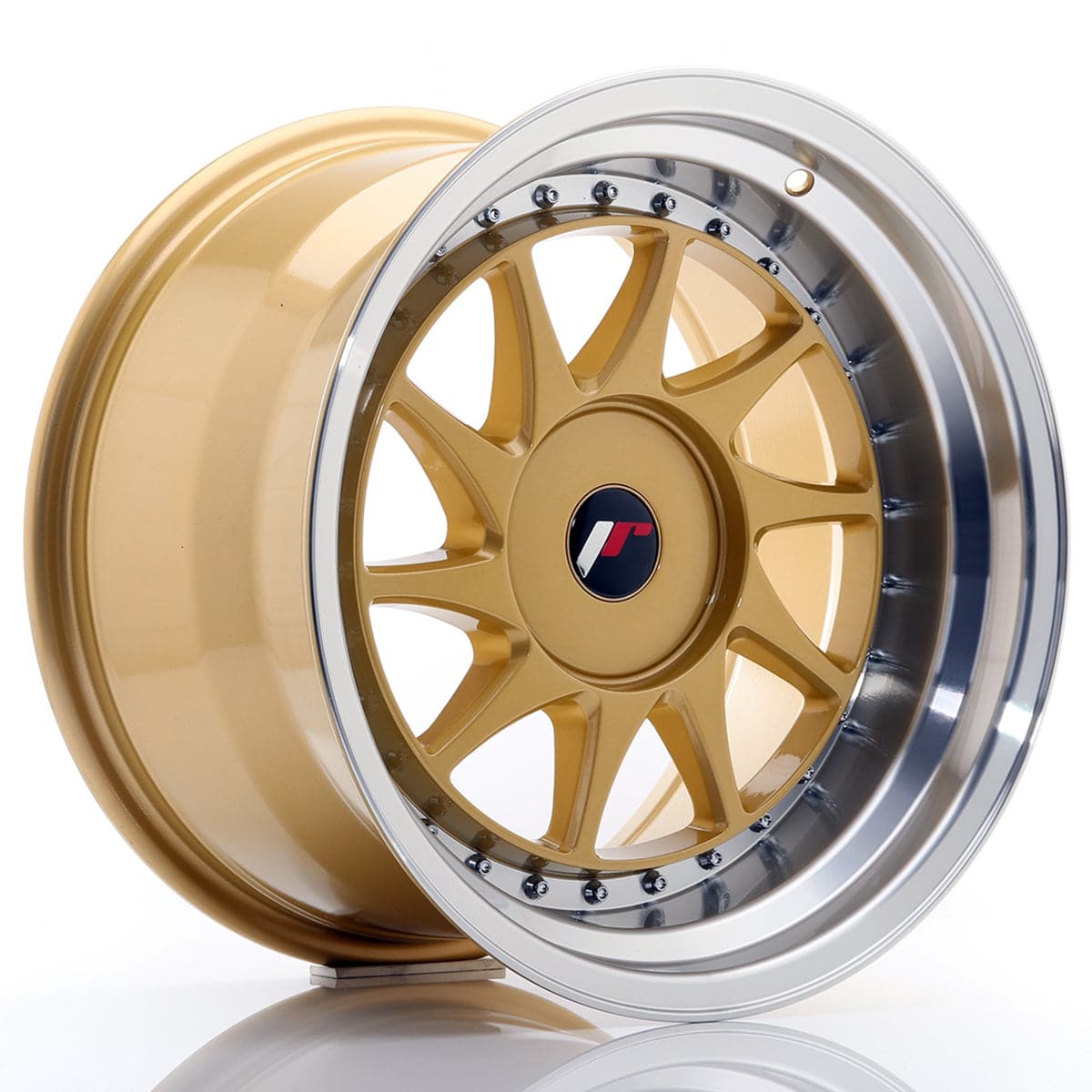 Alu kola Japan Racing JR26 17x8 ET20-35 BLANK Gold w/Machined Lip WheelsUp