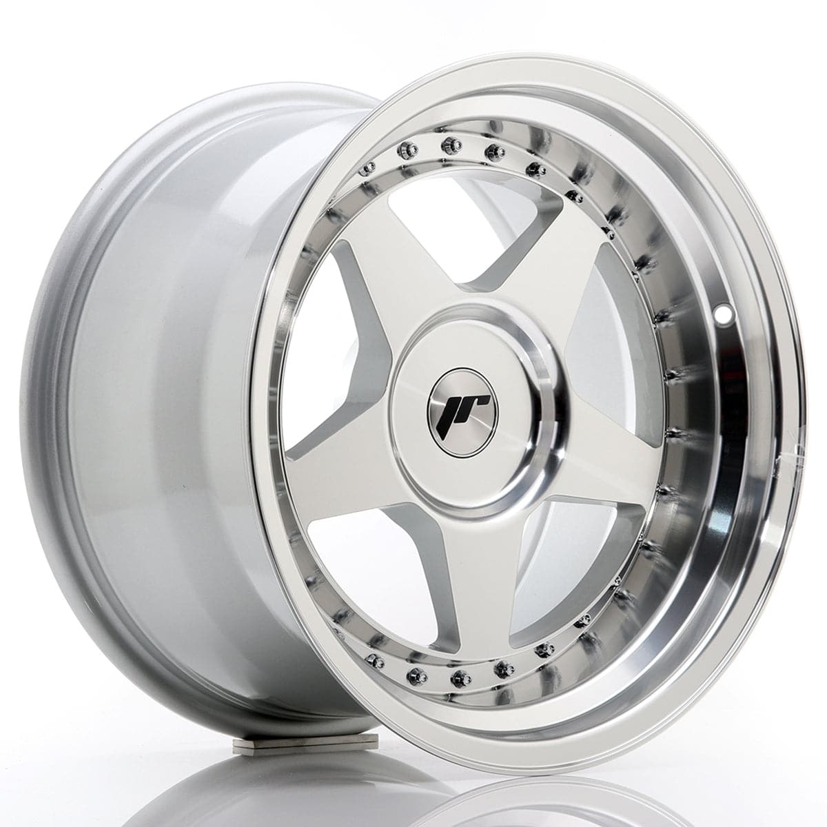 Alu kola Japan Racing JR6 15x8 ET25 4x100/108 Silver Machined Face WheelsUp
