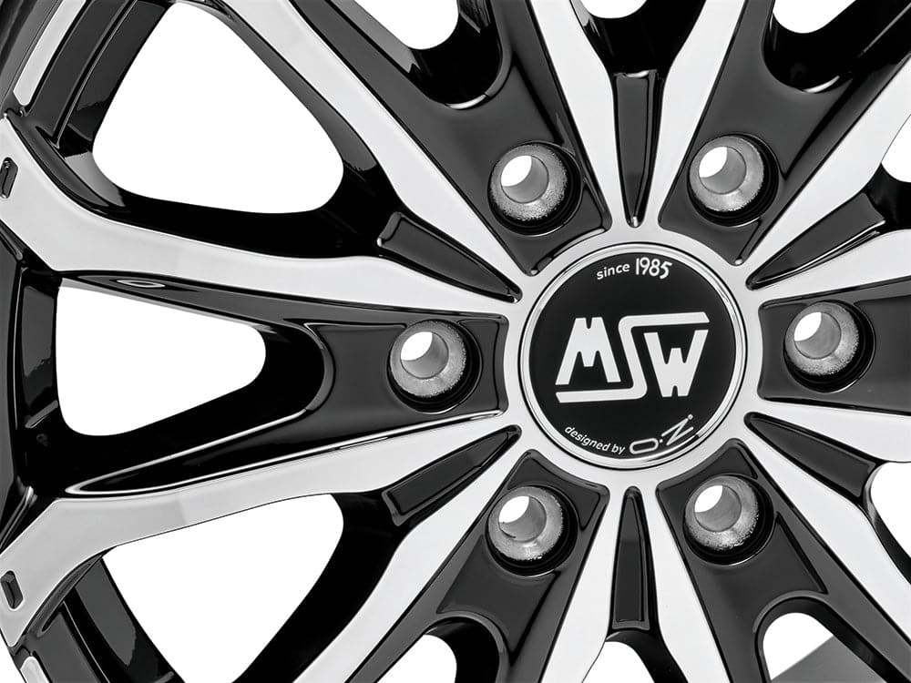 Alu kola MSW 48 VAN 6.5x16 ET50 5x112 66,6 Gloss Black Full Polished WheelsUp