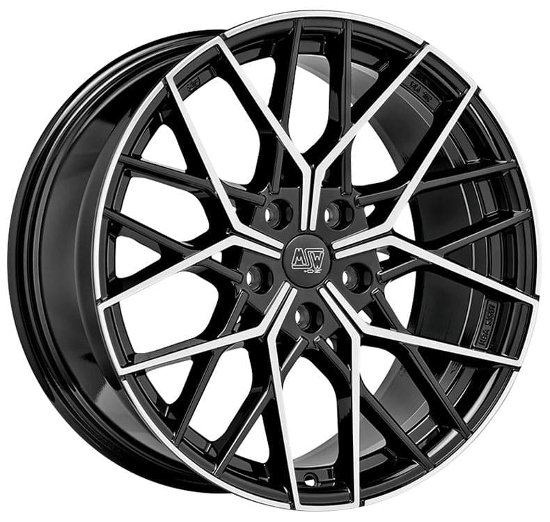 Alu kola MSW 74 8,5x20 5x114,3 ET45 73,1 Gloss Black Full Polished WheelsUp