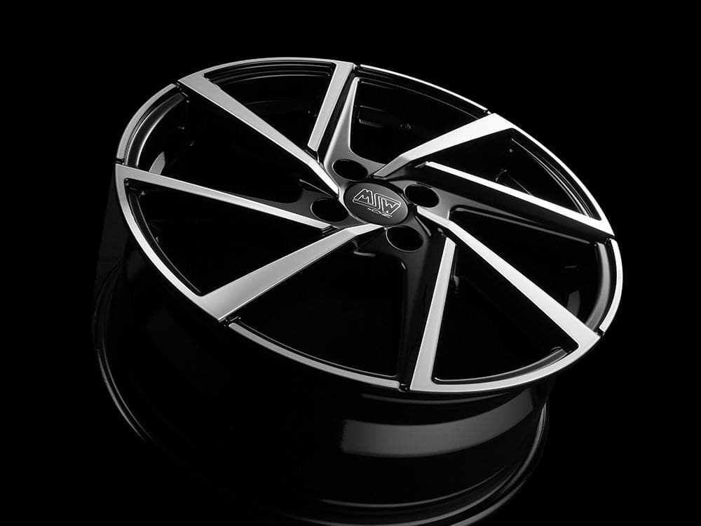 Alu kola MSW 80-4 5x17 ET40 4x100 54,1 Gloss Black Full Polished WheelsUp
