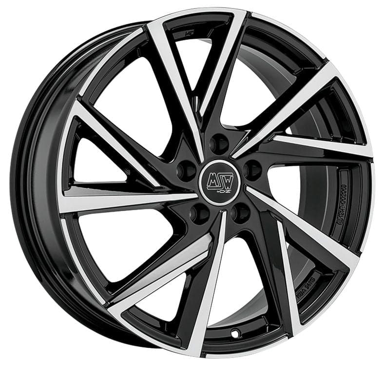 Alu kola MSW 80/5 6,5x16 5x108 ET45 63,4 Gloss Black Full Polished WheelsUp
