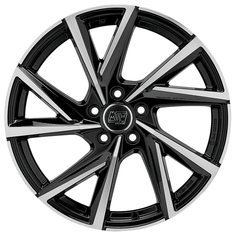Alu kola MSW 80/5 6,5x16 5x108 ET45 63,4 Gloss Black Full Polished WheelsUp