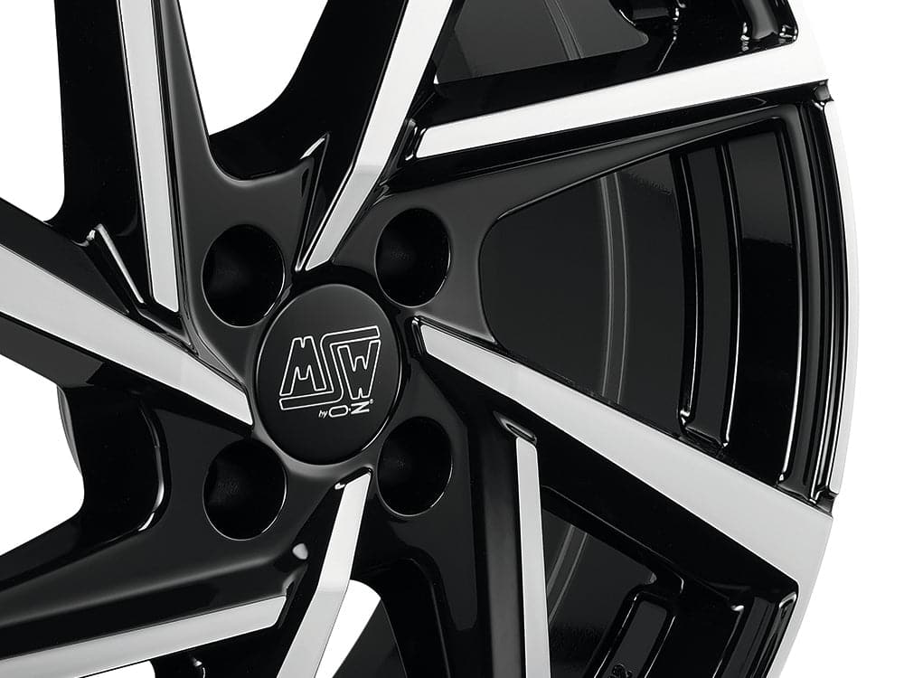 Alu kola MSW 80-4 5x17 ET40 4x100 54,1 Gloss Black Full Polished WheelsUp