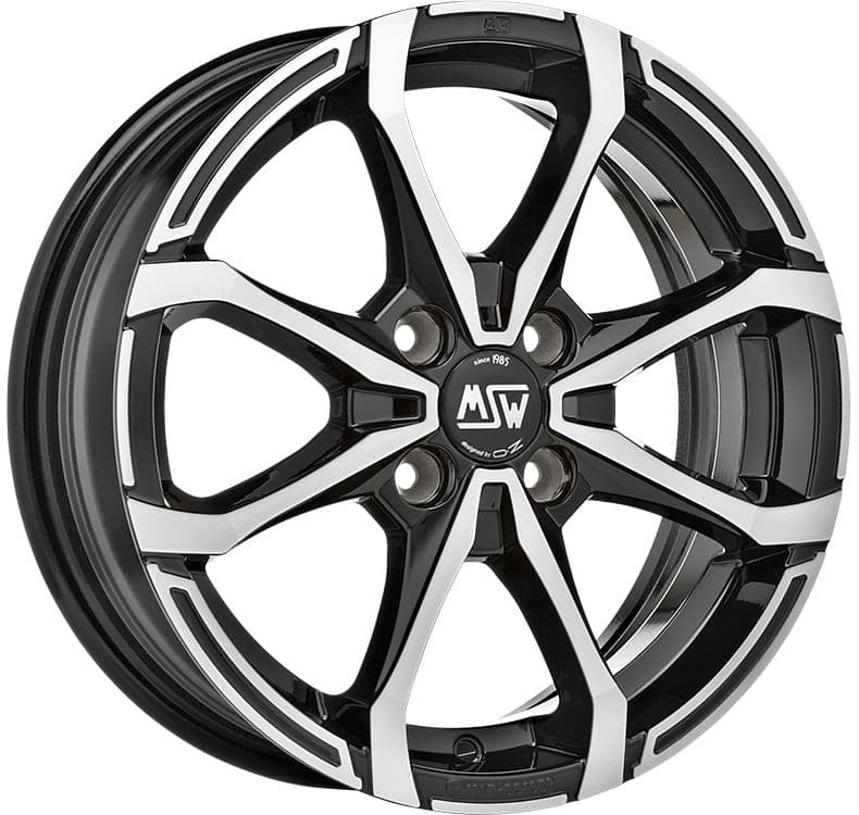 Alu kola MSW X4 5,5x14 4x100 ET35 63,4 černá WheelsUp